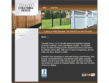 Tablet Screenshot of columbiafence.info